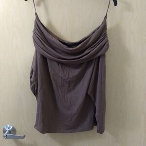 NWT Express Brown Off-Shoulder Top (M)